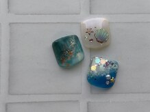 ハローネイル(Hello! Nail)の雰囲気（夏にピッタリ！フットネイル親指デザインコース）
