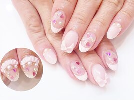 ジェル放題★フレンチ＆ハート