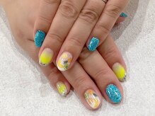 ネイルズアリー 立川店(Nails ally)/フルーツ×トロピカル×ガラス