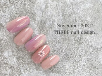 スリー(THREE)/Nov.2021/nail design