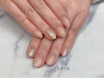 ネイルアトリエルカ(nail atelier LUCA)/M-259 スキンカラーシェルネイル
