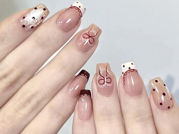 ナユキ 自由が丘店(NA.YUKI)/やさしい雰囲気ネイル