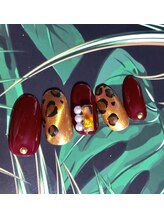 アンジェリーク ネイル(Angeleek NAIL)/マグネットヒョウ柄