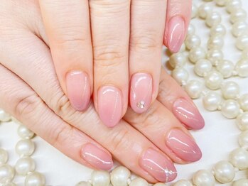 ルアネイル(Rua nail)の写真/【ワンカラー/ラメグラデーション】シンプルかつ上品なデザインで、洗練された指先に♪お色味変更も可能◎