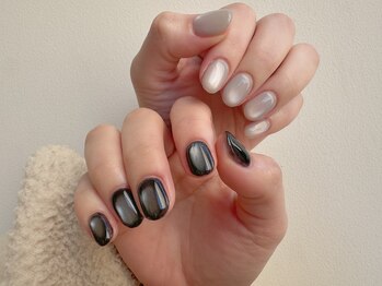 エモ(emo)/マグネットネイル