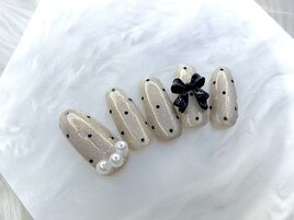 【trend】ドットとリボン