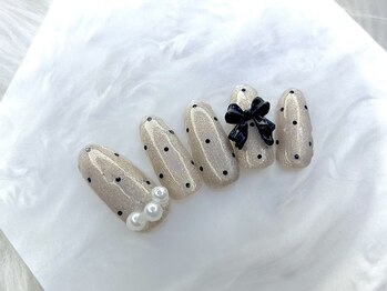 【trend】ドットとリボン