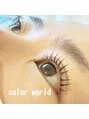 アイラッシュ カラーワールド(eyelash color world)&nbsp;カールを付けるデザインで可愛らしいお目元に☆