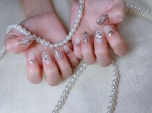 スノーネイルサロン 新宿店(Snow nail salon)/ラメグラ／マーブル/大理石