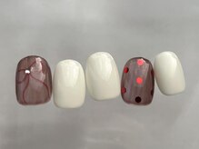 アイネイルズ 恵比寿店(I nails)/シアーブラウンリボン7480円