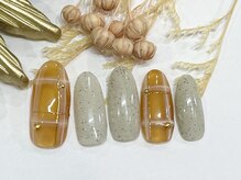 アイラッシュトウキョウドットライズ エキニア横浜店(TOKYO.RISE)/チェック柄ネイル