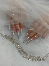 merak 大阪難波 [パラジェル/フィルイン/マグネット/ジェルネイル/長さだし］/ピーコック/タイダイ/プッチ