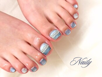 ネイリー 立川店(Naily)の写真/【人気爆発★FOOT5,500円~】やり放題7,500円~デザイン・パーツ持ち込みOK!幻想的な煌めきを足元へ♪