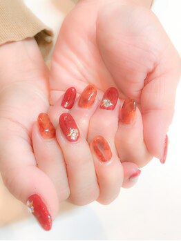 アールエム(Rm)/ボルドーべっ甲ネイル