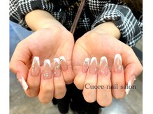 クオレ 布施店(cuore)/バイカラーネイル