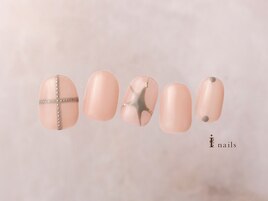 手描きアメーバ個性ネイル