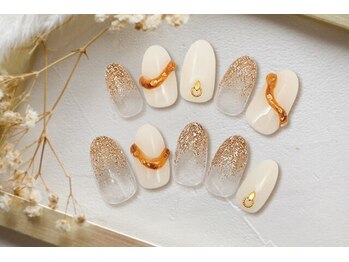 FAST NAIL 荻窪駅前店【パラジェル/ジェルネイル専門/定額/マグネット/フットネイル】/秋シンプル 【11959】