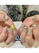 スターチス 行徳(statice)/ちびキャラネイル