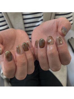 amiu/ブラウンブルーニュアンス