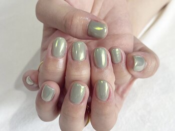 ピスタチオミラーネイル/satoko
