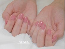 ネクサス(NEXUS)/うる艶ピンクのワンカラーネイル