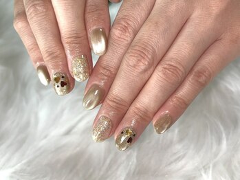 ハートホロネイル