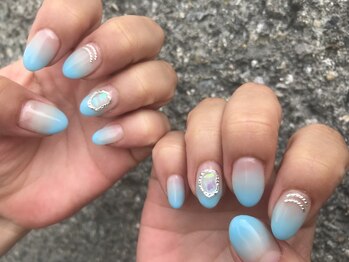 プティットスリール 西尾店(Petit Sourire)/☆グラデ＋パーツアート☆