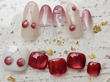 プロモート 岡山城下店(Promote)/さくらんぼ♪ガーリーネイル