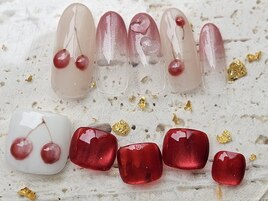 さくらんぼ♪ガーリーネイル