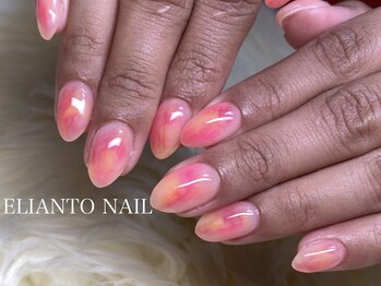 エリアントネイル(ELIANTO NAIL)/桃ネイル