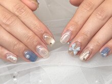 ハズグラスネイル(Haze Grass nail)/うねうねネイル