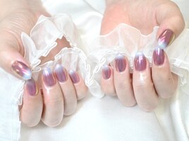 aurora×gradation nail