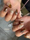 べっ甲　リングネイル
