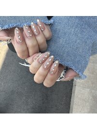 シンプル　ストーンネイル