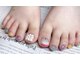 アイネイル 小倉(ai nail)の写真/フットネイルの季節到来♪【新規オフ無料/100色以上】フットネイル☆ジェルネイル艶色ワンカラー5800円