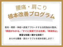 ゼン骨盤整体院(ZEN骨盤整体院)/腰痛・肩こり根本改善プログラム