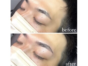 オム ボーテ(Homme Beaute)の写真/【大阪難波/眉毛専門店】友達に勧めたくなる美眉毛アイブロウサロン♪3回目まで同額施術♪¥9,900→¥5,500
