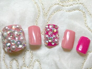 ケーエムネイル(Kmnail)/ビジューフット¥8900