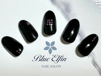 ブラックワンポイントネイル