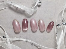 パープルの爪屋/甘くない可愛いネイル