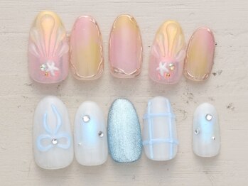 ネイルミックス 銀座店(Nail Mix)の写真/【5990円★トレンドコース(60分)】シーンに合わせたオシャレなネイルで指先からHAPPYに!（新作7/1～）/銀座