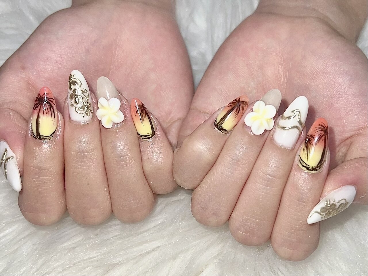2026年冬トレンド】プルメリアのネイルデザイン集｜人気順