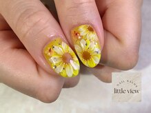 リトルビュー(little view)/ひまわりネイル ￥11980