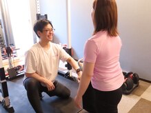 整体×トレーニングでその日の身体に合わせたメニューをご案内。