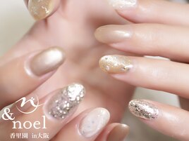 キラキラ ニュアンスネイル