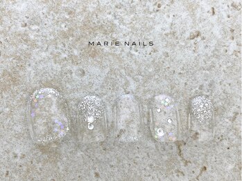 マリー ネイルズ いわきラトブ店(MARIE NAILS)/定額5,500円税込 クリア 0108a