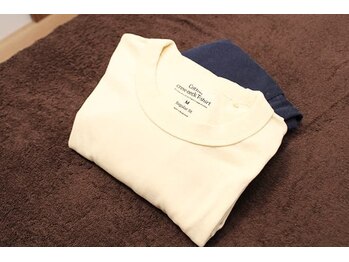 【肩こり・腰痛改善】深層筋整体　深もみサロン柚花/着替えもご用意しています