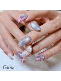 桜　マグネット　グラデーション