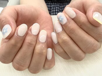 ディーネイル 四条烏丸(D-nail)/【春井】お花×先端カラーライン
