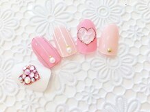 ネイルコレクション ピンク(Nail Collection Pink)/ジェル定額￥7990～★ハート